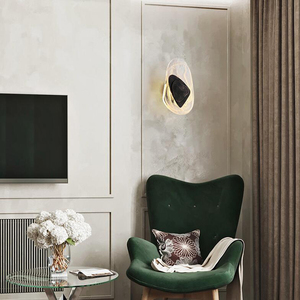 Arte creativa postmoderna ha condotto il ferro del comodino di cristallo del progettista della <span class=keywords><strong>parete</strong></span> per l'entrata personalizzata per la <span class=keywords><strong>parete</strong></span> del fondo del salone della camera <span class=keywords><strong>da</strong></span> letto - Product Image 3