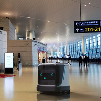 Robot de nettoyage automatique AI pour le nettoyage des sols intérieurs pour les grandes surfaces jusqu'à 5000 m² Station et solution de nettoyage commercial dans les aéroports