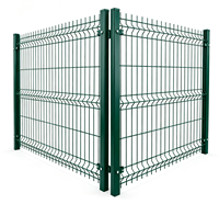 Valla de malla soldada 3D galvanizada antirrobo con postes de 6 pies y modelado 3D para protección de almacenes y fábricas