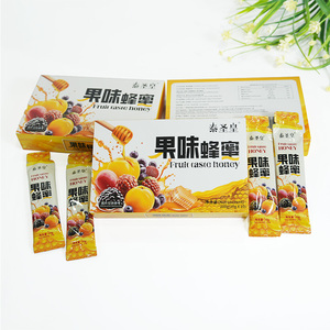 Sachets de miel aromatisés aux fruits de notre propre marque, avec une douceur naturelle, un goût onctueux et une saveur riche, emballage en boîte, OEM ODM, marque privée - Product Image 5