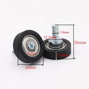 Rodillos de puerta corredera de cristal para ducha, rueda de corredor para cabina de ducha, OEM - Product Image 1