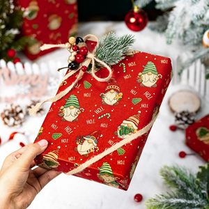 Gnomes Christmas Wrapping <b>Paper</b> 17 In X 33 Ft <b>Roll</b> Recyclable Gift <b>Wrap</b> For Holiday Craft - Product Image 5