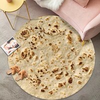 Tapis Pizza à Effet Visuel 3D Amusant - Tapis de Sol Réaliste pour la Décoration Intérieure, Accessoire de Photographie d'Animaux, Chambre d'Enfants