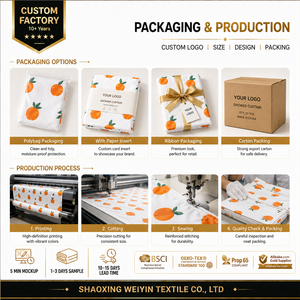 <span class=keywords><strong>Rideau</strong></span> de <span class=keywords><strong>douche</strong></span> personnalisé à imprimé fruits oranges avec crochets, tissu hydrofuge, ourlet lesté, OEM ODM pour la vente au détail et les grossistes en cadeaux - Product Image 6
