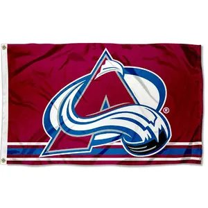 Entrega rápida Equipes NHL Design Personalizado Impressão Colorado Avalanche Bandeira