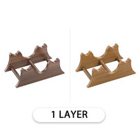Ensemble de supports pour haltères en bois de haute qualité pour usage domestique, 8 paires, robustes et durables