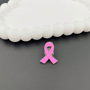 Custom Pink <b>Ribbon</b> Lapel Pin Badge Breast Cancer Awareness Pin Pink <b>Red</b> <b>Ribbon</b> Soft Enamel Brooch Pin - Product Image 3