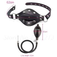 Bâillon buccal gonflable en silicone liquide, balle à bouche ouverte, jouet sexuel pour adultes, accessoire de bondage et de flirt passionné