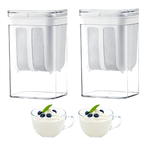 ANAX 1200ml Modern Plastic <b>Yogurt</b> Strainer <b>Maker</b> Fine Mesh Filter Lid Reusable Clip Lock Dishwasher-Safe for Greek <b>Yogurt</b> Curd - Product Image 4
