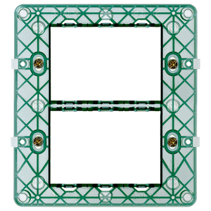 Supporto 6M 3+3 con viti 11,8 x 12,7 x 2,17 per accessori di cablaggio - Product Image 1