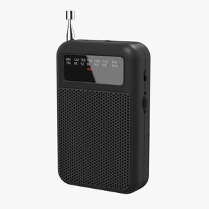 Radio AM FM Portátil, Diseño Compacto, Altavoz Integrado, Clip para Ropa, 2 UM, Alimentado por 3 Pilas, Tamaño de Bolsillo 4x2.5x1.0 Pulgadas - Product Image 1