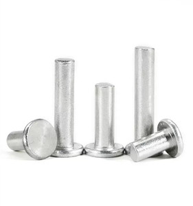 Remaches de Aluminio Sólido Personalizados por el Fabricante, Remaches de Acero Sólido de 4 mm y 8 mm, Remaches Sólidos de Acero Inoxidable M6 con Cabeza Redonda Plana - Product Image 2