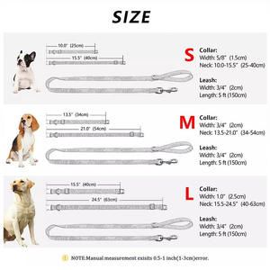 Ordini all'ingrosso personalizzati in tessuto di maglia traspirante in oro rosa morbido imbottito collare per cani e guinzaglio Set - Product Image 6