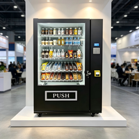 Distributeur automatique intelligent de snacks et de boissons avec un grand espace de rangement et un écran interactif