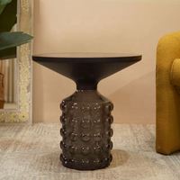 Table d'appoint ronde en verre, design italien moderne et luxueux, dernière collection, très demandée