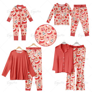 Proveedor personalizado bambú cremallera mameluco niños estampado lindo suave Pijamas bebé recién nacido pijamas al por mayor ropa de bebé - Product Image 1