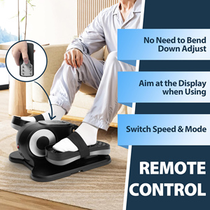 Máquina Elíptica Eléctrica Debajo del Escritorio Más Vendida, Mini Entrenador Elíptico para Ejercicio <span class=keywords><strong>con</strong></span> Correas para los Pies que Evitan que los Pies se Deslicen - Product Image 4