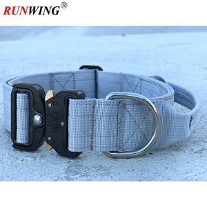 Patrón sólido <span class=keywords><strong>2</strong></span> Collar de perro de nailon resistente con hebilla negra y mango Correa para mascotas fácil de usar para mascotas activas - Product Image 4