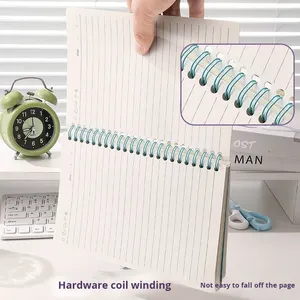 Nuovo <span class=keywords><strong>Quaderno</strong></span> a Spirale con Copertina in Carta, Blocco Note per Studenti, Carta a Righe Interna, Formato A5 - Product Image 3