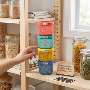 Children's Bento <b>Lunch</b> Container with Silicone Soup <b>Box</b> BPA Free Fresh-Keeper Lid Manual Driven CPC Certified for 2-4 Year Olds - Product Image 4