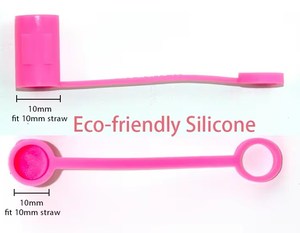 Adorno de Silicona para Pajitas de 8mm con Diseño de Beso de Amor de San Valentín, Amuleto de Beso de Amor para Parejas y Chicas, Accesorios para Bebidas al por Mayor - Product Image 3