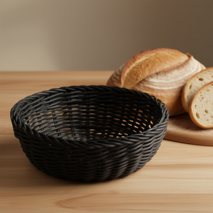 ตะกร้าเก็บขนมปังทรงกลมสีดำ ขนาด 10 นิ้ว - Product Image 3