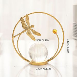 Bola de Cristal de Lujo, Artículo Decorativo para el Hogar, Pieza Decorativa para Mueble de TV, Decoración Creativa, Bola de Cristal con Mariposas - Product Image 6