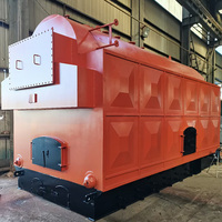Vente directe d'usine, chaudière à vapeur horizontale industrielle DZH de haute qualité de 2 tonnes pour moulin à huile de palme, fonctionnant au charbon et à la biomasse