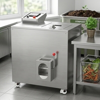 Composteur industriel robuste de 50 kg pour déchets alimentaires, 3,32 kW, en acier inoxydable, pour cantine et cuisine centrale