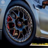 Jantes Beadlock forgées en alliage d'aluminium DW 18 19 20 pouces 5x114.3 2 pièces pour Nissan Skyline GTR R35, finition usinée noire