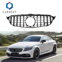 Calandre avant Carbeat GT Sports Line 2019+ W205 Classe C W205 Style Noir Brillant pour Mercedes-Benz