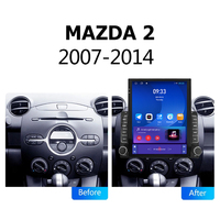 Radio para Auto Android con Pantalla Tesla Vertical de 9.7 Pulgadas para MAZDA 2 2007-2014, Navegación GPS, Reproductor Multimedia, Unidad Principal
