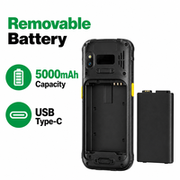 Terminal portable robuste IP67 5,5 pouces PDA Android 14 4G avec lecteur de codes-barres 1D 2D pour l'inventaire d'entrepôt