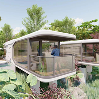 Capsule spatiale mobile directement de l'usine pour studio de jardin ou chambres d'hôtes, avec décoration intérieure haut de gamme
