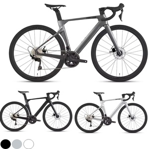 Bicicleta de Carretera Aerodinámica de Carbono de Alto Módulo, <span class=keywords><strong>SHIMANO</strong></span> 105 <span class=keywords><strong>R7000</strong></span> de 22 Velocidades, Manillar de Carbono 3K, Frenos de Disco, Ruedas Ligeras de Aluminio 700c - Product Image 1