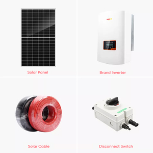 Sistema de Energía Solar Completo para el Hogar de 1kw a 30kw, Sistema de Almacenamiento de Energía con Batería de Litio Life04, Sistema Solar Híbrido para el Hogar con MPPT - Product Image 5