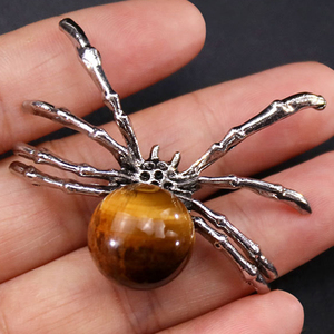 Sfera di cristallo su misura con <span class=keywords><strong>cristalli</strong></span> di ragno spirituale sfera di cristallo ragno per Halloween Fengshui ornamento - Product Image 4