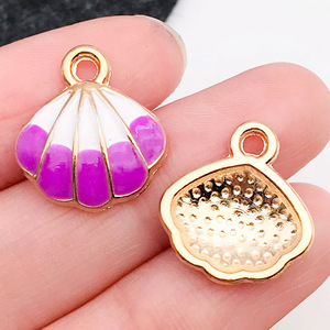 Ciondoli in Metallo Smaltato a Tema Vita Marina, Ciondoli Personalizzati a Forma di Stella Marina e Conchiglia per Bracciali, dal Produttore - Product Image 3