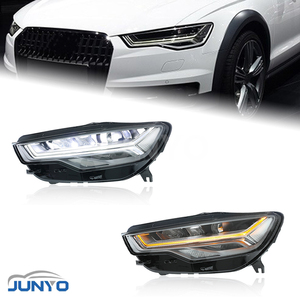 ไฟหน้ารถยนต์ Junyo Led สำหรับ A6C7 S6 C8 ปี 2012-2015 อัพเกรดเป็นโปรเจคเตอร์เมทริกซ์รุ่นใหม่ ให้แสงสว่างสูง - Product Image 1