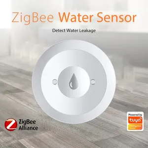 Haozee ZigBee cảm biến Nước Lũ phát hiện rò rỉ ứng dụng giám sát từ xa cho nhà bếp/phòng tắm khách sạn sử dụng nhà trợ lý zigbee2mqtt - Product Image 2