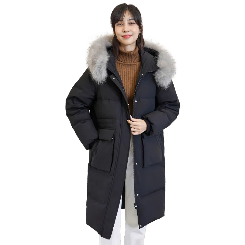 [TANBOER-TD216726] oem boa qualidade 90% pluma de pato feminina jaqueta inverno casacos baixos