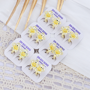 Jxx 도매 14K 골드 도금 큐빅 지르코니아 귀걸이 보석 여성 - Product Image 6