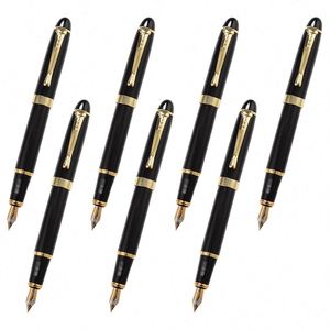 Wholesale Office Luxury Black Business Fountain <b>Pen</b> Calligraphy Student Signature <b>Pen</b> Custom logo <b>Pen</b> - Product Image 1