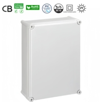 Boîtier extérieur étanche UL94-V0 380x280x130mm IP67 boîte de jonction matériel en acier plastique PC/ABS Instruments électroniques IP65