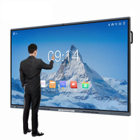 Groothandelsprijzen 75 inch 20-punts IR Touch 4K LCD interactief plat scherm smart whiteboard met 1 jaar garantie voor onderwijs