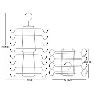 Metall faltbare platzsparende Schrank Tank Top Dessous BH Organizer Multi Layer Dessous Kleiderbügel