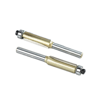 Tungstène cnc routeur pour le bois de coupe droite fraise 45 degrés angle affleurant toupie avec roulement