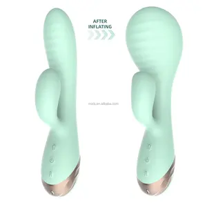 Dildo Rabbit Vibrator 3in1 Inflatable Larger Sex Toys Consoladores Para Mujer Sex Products G Spot Clitoris Vibrator For Woman