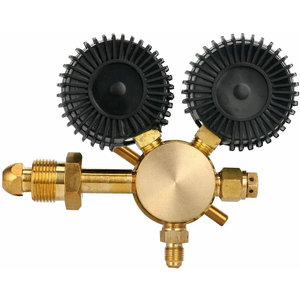 ตัวปรับแรงดันไนโตรเจนทองเหลืองราคาดี พร้อมเกจวัดคู่ 800 PSI ช่องต่อ CGA580 ตัวลดแรงดันแก๊สประสิทธิภาพสูง YN_Z ทองเหลือง Ni - Product Image 5