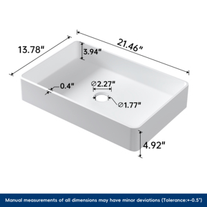 Fournisseur de lavabos de salle de bain avec vasque de salle de bain à poser sur le comptoir pour lavabos modernes blancs mats personnalisés - Product Image 5